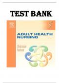 TEST BANK FOR Adult Health Nursing 5th Edition by Barbara Christensen & Elaine Kockrow &comma; ISBN&colon; 9780323042369 &vert;Chapter 1-17&vert; Complete Guide A&plus;