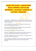 NURS 529 EXAM 1 QUESTIONS  WITH CORRECT DETAILED  ANSWERS &vert;&vert; ALREADY GRADED A&plus;  <LATEST VERSION>