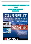 TEST BANK For Current Medical Diagnosis And Treatment 2024&comma; 63rd Edition By Maxine Papadakis&comma; Stephen Mcphee&comma; Verified Chapters 1 - 42&comma; Complete Newest Version