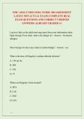Epic Adult Med Surg Nurse 100 Assessment Latest 2024&sol; 2025 Actual Exam&vert; Complete Questions and Correct Verified Answers&sol; Already Graded A&plus;