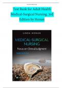Test Bank for Adult Health Medical-Surgical Nursing&comma; 3rd Edition by Honan