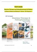TEST BANK Nutrition Therapy and Pathophysiology 4th Edition&comma; by Marcia Nelms and Kathryn P&period; Sucher &vert; All Chapters &lpar;1-25&rpar; &vert; Latest Comnplete Guide A&plus;
