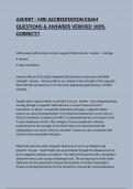 ASMIRT - MRI ACCREDITATION EXAM QUESTIONS & ANSWERS VERIFIED 100&percnt; CORRECT&excl;&excl;