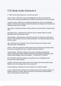 CTI2 Study Guide&lowbar; Enclosure D&period; exam questions with correct answers with complete A&plus;solution 2024&sol;2025
