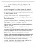 HVAC&colon; EPA 608 CERTIFICATION  Q&A 2024&sol;2025