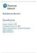 Pearson Edexcel GCSE In Religious Studies &lpar;1RB0&rpar; Paper 3G Sikhism Mark Scheme &lpar;Results&rpar; Summer 2024 A&plus;