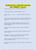 BZ 440 EXAM 2 UPDATED Questions  and CORRECT Answers