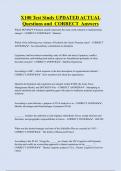 X100 Test Study UPDATED ACTUAL  Questions and CORRECT Answers
