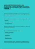 ACHA CERTIFICATION EXAM &vert; 460 QUESTIONS &vert; WITH COMPLETE SOLUTIONS GRADED A&plus;