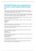 SonicWall Bridge Course Questions & Answers Latest Update &lpar;2025&rpar; Graded A&plus; 