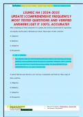 LSUHSC HA&vert;2024-2025  UPDATE&vert;COMPREHENSIVE FREQUENTLY  MOST TESTED QUESTIONS AND VERIFIED  ANSWERS&vert;GET IT 100&percnt; ACCURATE&excl;&excl;