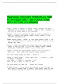 MASSAGE THERAPY PRINCIPLES AND PRACTICES CHAPTER 4 QUESTIONS WITH ACTUAL SOLUTIONS&period;