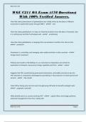 WGU C211 OA Exam &lpar;178 Questions&rpar; With 100&percnt; Verified Answers&period;