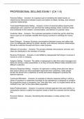 PROFESSIONAL SELLING EXAM 1 &lpar;CH 1-5&rpar; 2024&sol;2025