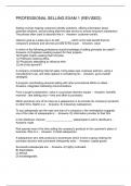 PROFESSIONAL SELLING EXAM 1 &lpar;REVISED&rpar; 2024&sol;2025