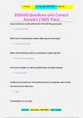 BUSI650 Questions and Correct  Answers &lpar;100&percnt; Pass&rpar;