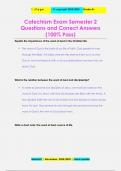Catechism Exam Semester 2 Questions and Correct Answers &lpar;100&percnt; Pass&rpar;
