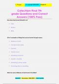 Catechism Final 7th  grade Questions and Correct  Answers &lpar;100&percnt; Pass&rpar;