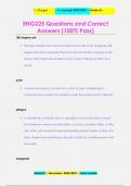 ENG225 Questions and Correct  Answers &lpar;100&percnt; Pass&rpar;