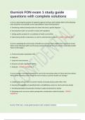 Gurnick FON exam 1 study guide questions with complete solutions&period;