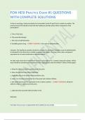 FON HESI PRACTICE EXAM -1 QUESTIONS WITH COMPLETE SOLUTIONS&period;