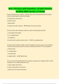 Nurs 122 Exam with Questions&comma; all with Answers Verified 100&percnt; Correct &vert; A Grade
