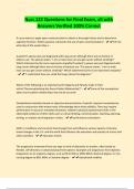 Nurs 122 Questions for Final Exam&comma; all with Answers Verified 100&percnt; Correct