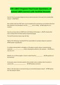 CTR 156CT Propane Final Exam Questions&comma; all Solved 100&percnt; Correct with Verified Answers