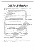 Florida State NHA Exam Study Questions and Answers 2025