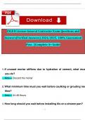CSLB B License General Contractor Exam Questions and Answers&lpar;Verified Answers&rpar; 2024&sol;2025&comma; 100&percnt; Guaranteed Pass  &vert;&vert;Complete A&plus; Guide