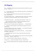 UA Rigging Questions with Answers &lpar;All Answers Correct&rpar;