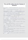 Fire and life safety educator Quizzes &  Answers