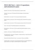 PSYC 200 Test 1 &colon; Unit 2 &sol; 5 questions well answered to pass