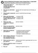 Advanced Med-Surg Principles Jersey College Exam 1 Latest 2024 Actual Exam Questions with Correct Verified Answers&sol; Graded A&plus;