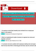 CSLB B License General Contractor Exams 2024&sol;25 Compilation Bundle &vert;&vert;Newest Package Deal&excl;&excl;&excl;