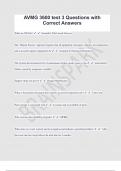 AVMG 3600 test 3 Questions with  Correct Answers