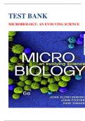 Test Bank for Microbiology&colon; An Evolving Science 6th Edition by Slonczewski & Foster&vert;9781324033523&vert;All Chapters 1-28&vert;LATEST