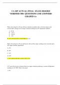 CA SIP ACTUAL FINAL  EXAM 2024&sol;2025  VERIFIED 300&plus; QUESTIONS AND ANSWERS  GRADED A&plus;