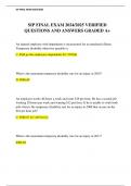 SIP FINAL EXAM 2024&sol;2025 VERIFIED QUESTIONS AND ANSWERS GRADED A&plus;