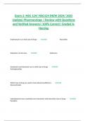 Exam 2&colon; NSG 124&sol; NSG124 &lpar;NEW 2024&sol; 2025 Update&rpar; Pharmacology &vert; Review with Questions and Verified Answers&vert; 100&percnt; Correct&vert; Graded A- Herzing