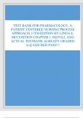 TEST BANK FOR PHARMACOLOGY&comma; A  PATIENT-CENTERED NURSING PROCESS  APPROACH&comma; 11TH EDITION BY LINDA E&period;  MCCUISTION CHAPTER 1-58&vert;&vert; FULL AND  ACTUAL TESTBANK ALREADY GRADED  A&plus;&vert;&vert; ASSURED PASS&excl;&excl;&excl;
