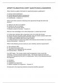  APMP FOUNDATION CERT QUESTIONS & ANSWERS