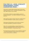 PGA PGM 3&period;0 - LEVEL 3&lbrace;FACILITY MANAGEMENT&rcub; EXAM &vert;GUARANTEED PASS&excl;&excl; 