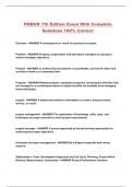 PMBOK 7th Edition Exam With Complete Solutions 100&percnt; Correct