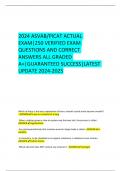  ASVAB GENERAL SCIENCE PREMIUM EXAM UPDATES&lpar;2024-2025&rpar;&vert;350 BRAND NEW EXAM QUESTIONS AND CORRECT ANSWERS&comma;ALL GRADED A&plus;&vert;GUARANTEED SUCCESS&vert;LATEST 