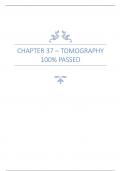 CHAPTER 37 &ndash; TOMOGRAPHY 100&percnt;  PASSED