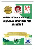 AUI3703 EXAM PACK 2025  &lbrace;DETAILED QUESTIONS AND ANSWERS &rcub;
