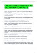CMN 10V EXAM 2023 QUESTIONS AND ANSWERS &lpar;GRADED A&rpar; 