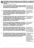 MATERNITY HESI EXIT NEWEST 2024-2025 COMPLETE 190 QUESTIONS  AND CORRECT DETAILED ANSWERS WITH RATIONALES &lpar;VERIFIED ANSWERS&rpar; 