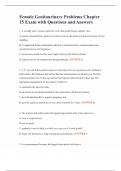 Female Genitourinary Problems Chapter 15 Exam with Questions and Answers